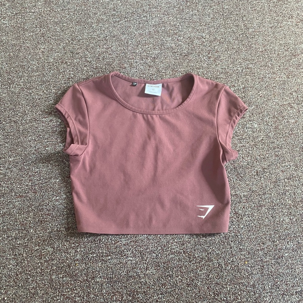 Burgundy crop top